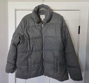 Old Navy Gray Puffer Jacket